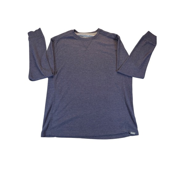 Eddie Bauer Other - Eddie Bauer men's XL waffle knit thermal long sleeve shirt, blue/gray, pre-owned